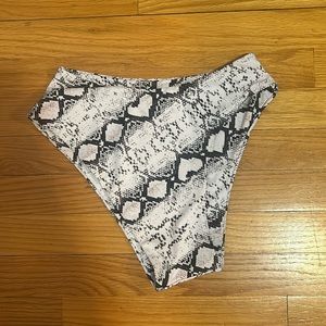 Snake skin bathing suit bottoms